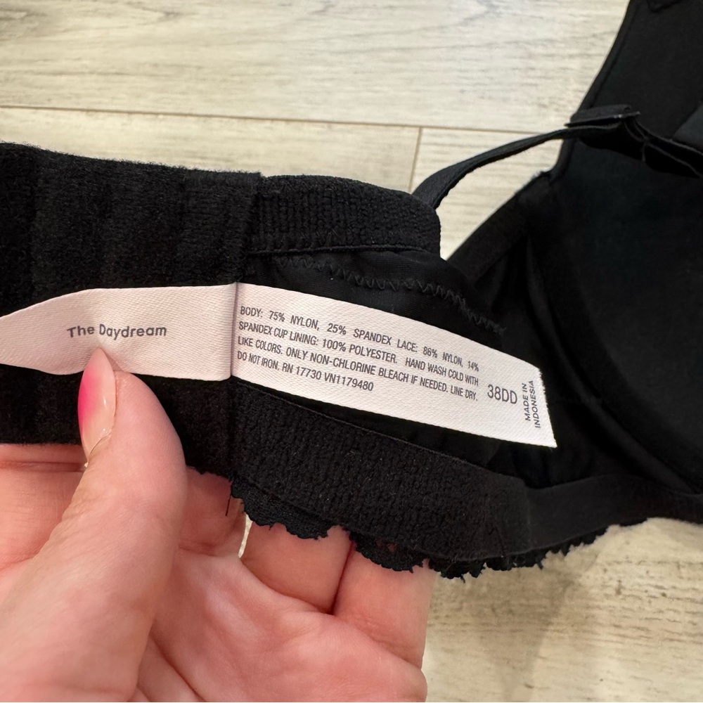 Auden | The Daydream Underwire Bra Black Lace - Size 38DD - Picture 10 of 14